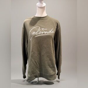 Handmade Colorado Men's Olive Sweater